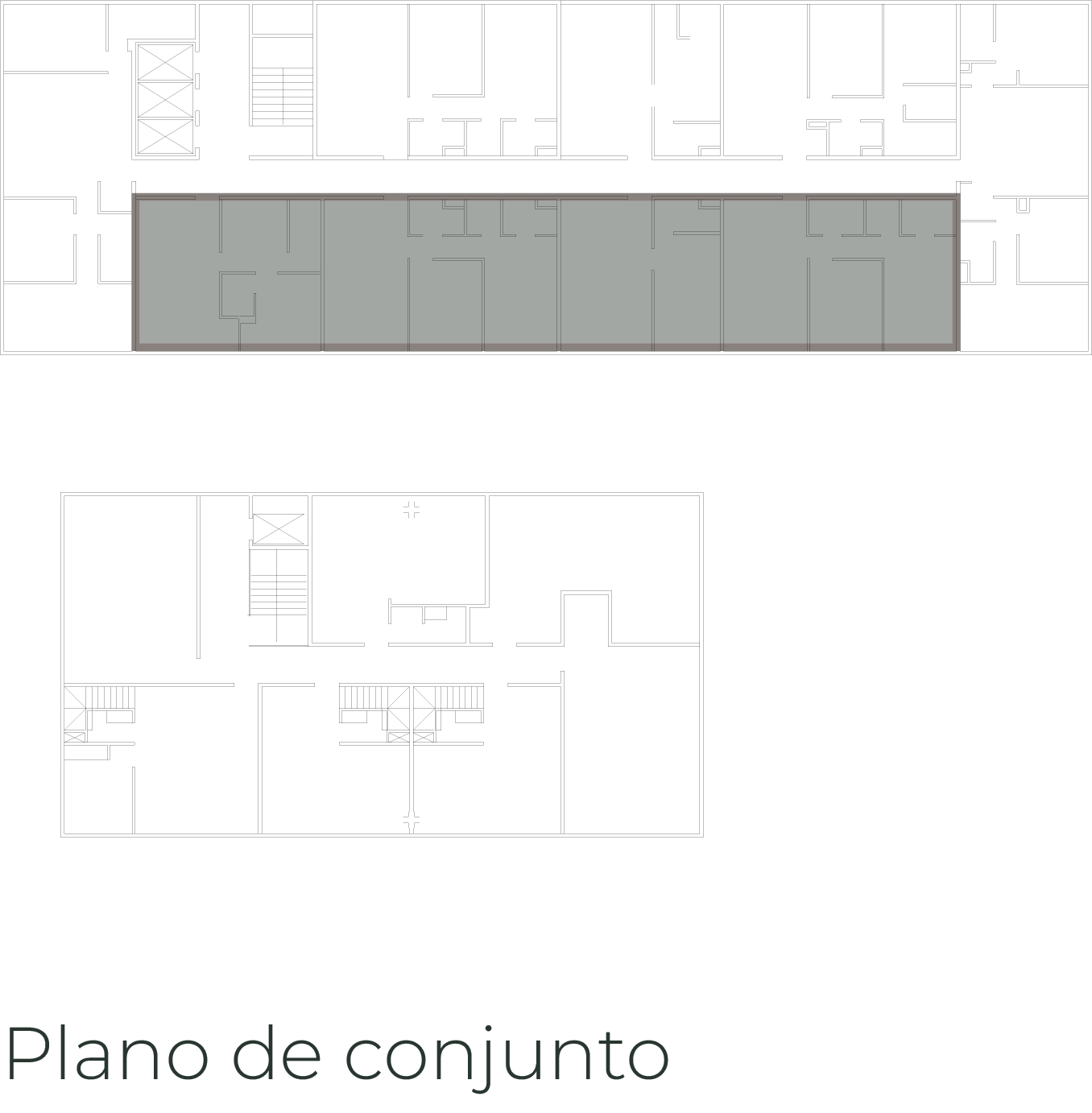 Vista de nivel del departamento de 48.50 m² - Hight Point León